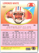 1990 Fleer Lorenzo White