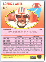1990 Fleer Lorenzo White #137
