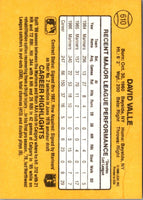 1987 Donruss Dave Valle #610 Rookie