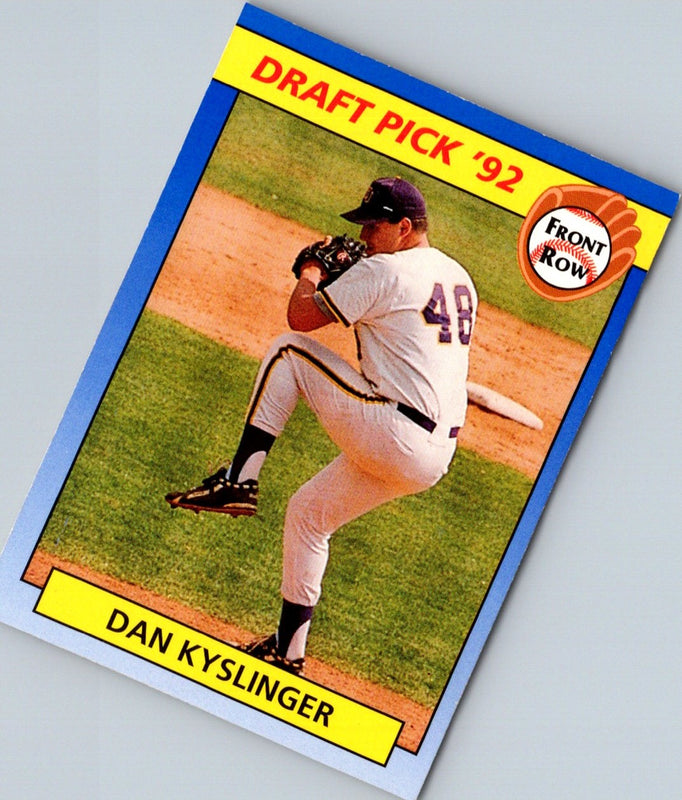 1992 Front Row Draft Picks Dan Kyslinger #95