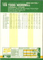 1987 Fleer Star Stickers Todd Worrell #128