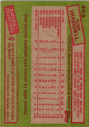 1985 Topps Tom Waddell