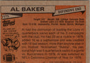 1981 Topps Al Baker