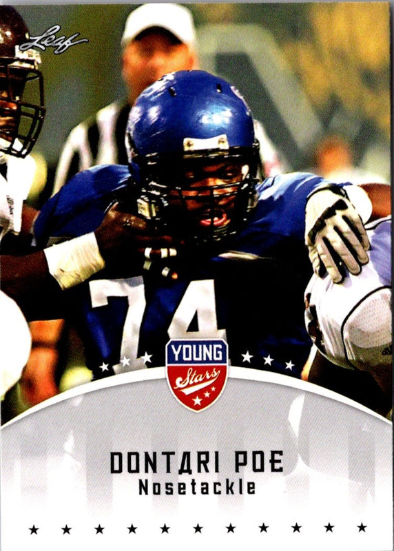 2012 Leaf Young Stars Dontari Poe #33