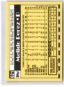 1990 Topps Tiffany Melido Perez