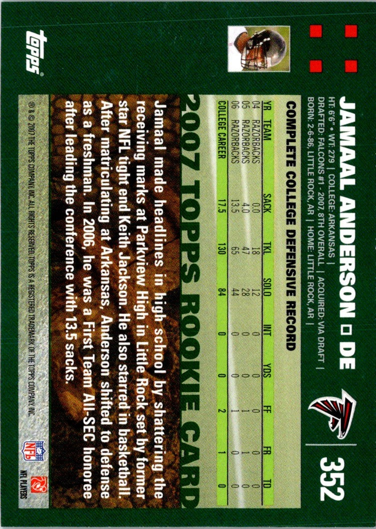 2007 Topps Jamaal Anderson