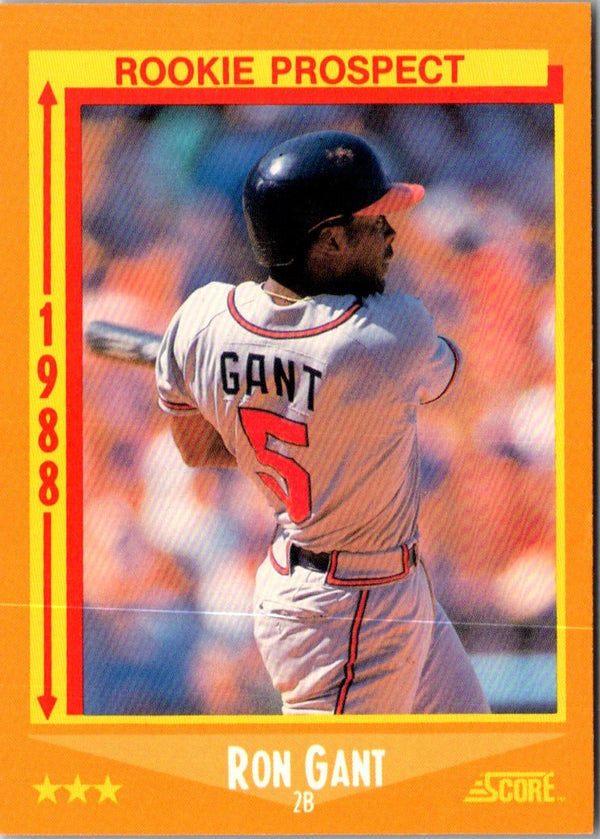 1988 Score Ron Gant #647 Rookie