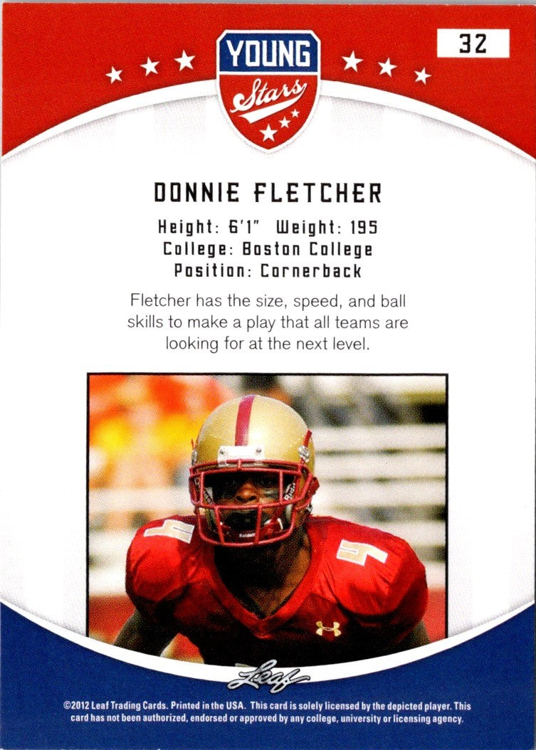 2012 Leaf Young Stars Donnie Fletcher