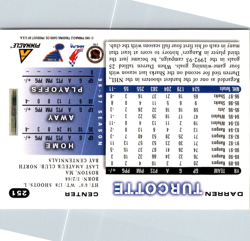 1997 Score Darren Turcotte