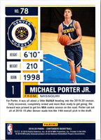 2019 Panini Contenders Michael Porter Jr. #78