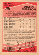 1989 O-Pee-Chee Craig Simpson