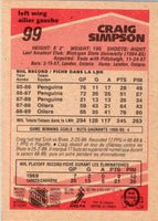 1989 O-Pee-Chee Craig Simpson #99