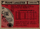 1980 Topps Frank LeMaster