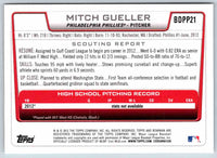 2012 Bowman Mitch Gueller #BDPP21