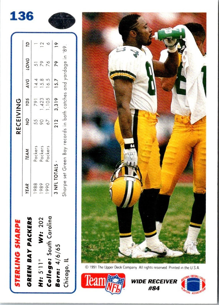 1991 Upper Deck Sterling Sharpe