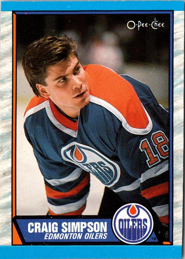 1989 O-Pee-Chee Craig Simpson #99