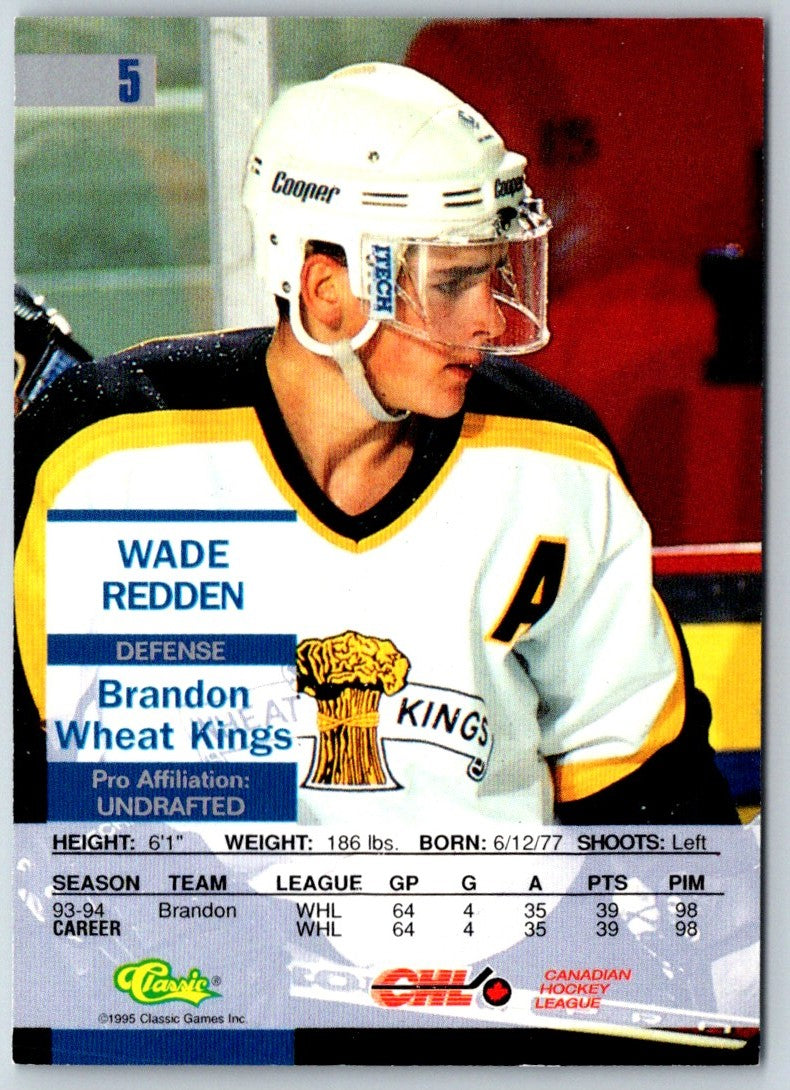 1995 Classic Images Wade Redden