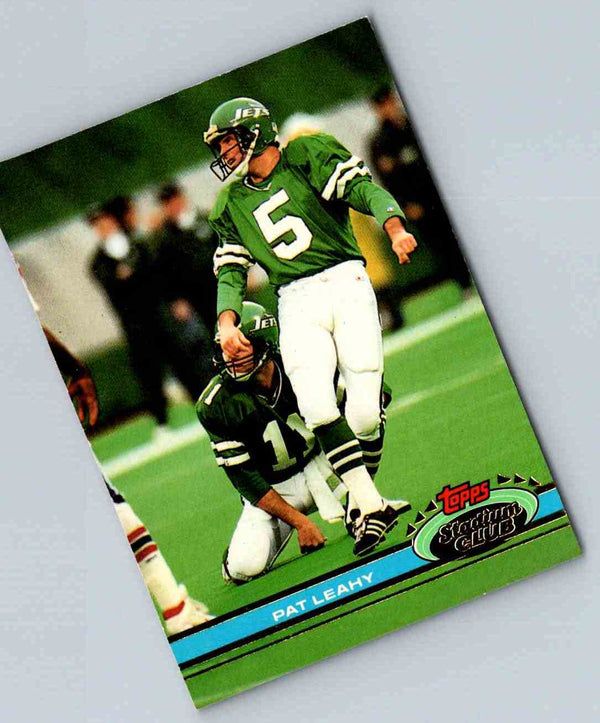 1991 Topps Stadium Club Football Pat Leahy #53