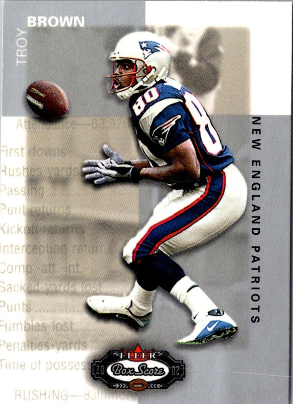 2002 Fleer Box Score Troy Brown #31