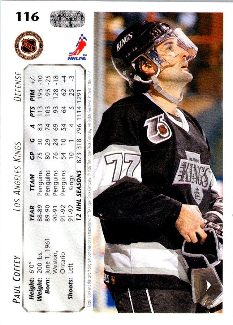 1992 Upper Deck Paul Coffey