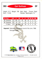 1991 Classic Best Sarasota White Sox Carl Sullivan #25