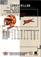2002 Fleer Box Score Corey Dillon #30
