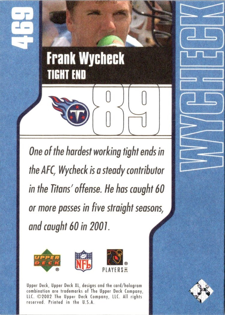 2002 Upper Deck XL Frank Wycheck