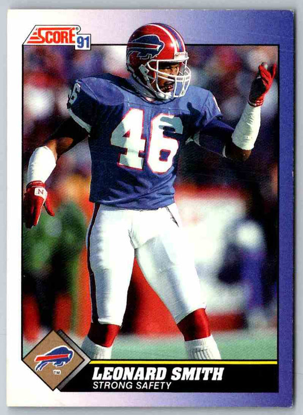 1991 Score Leonard Smith #28