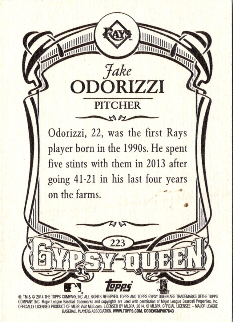 2014 Topps Gypsy Queen Jake Odorizzi