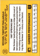 1987 Donruss Opening Day Mike Pagliarulo