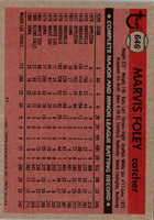 1981 Topps Marvis Foley #646 Rookie