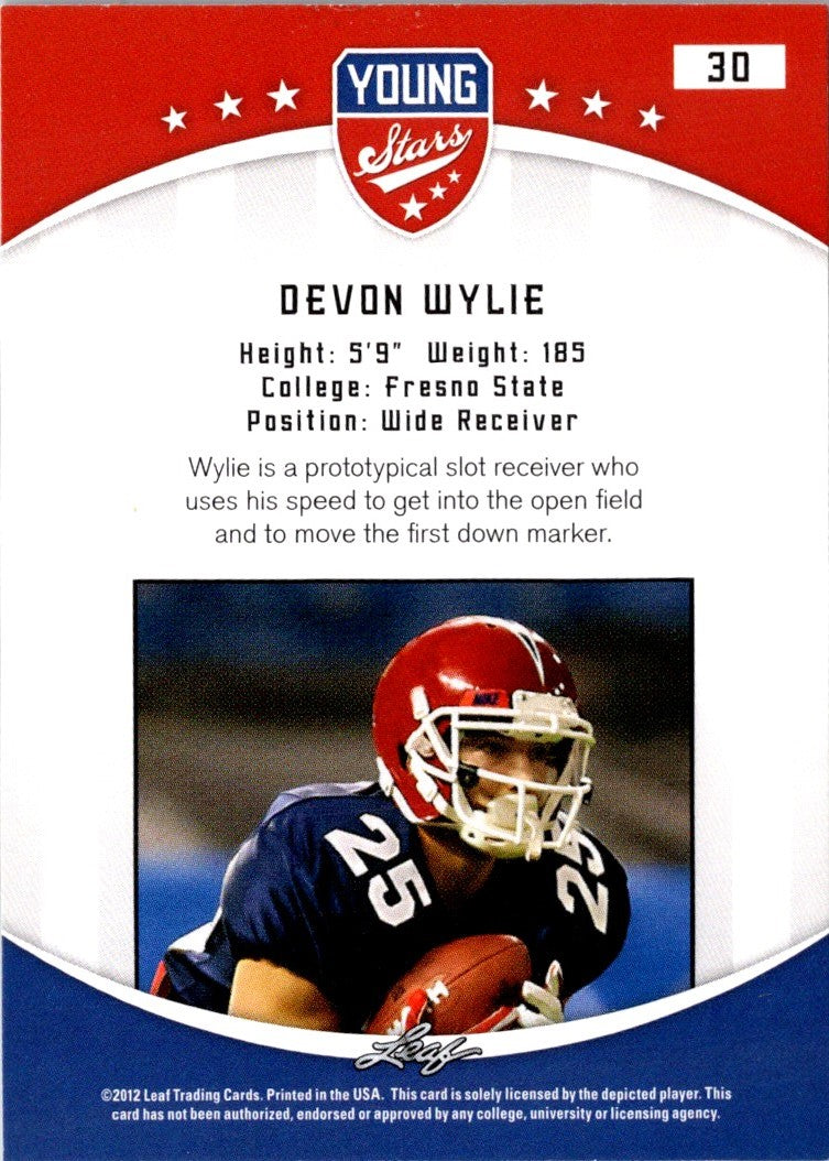 2012 Leaf Young Stars Devon Wylie