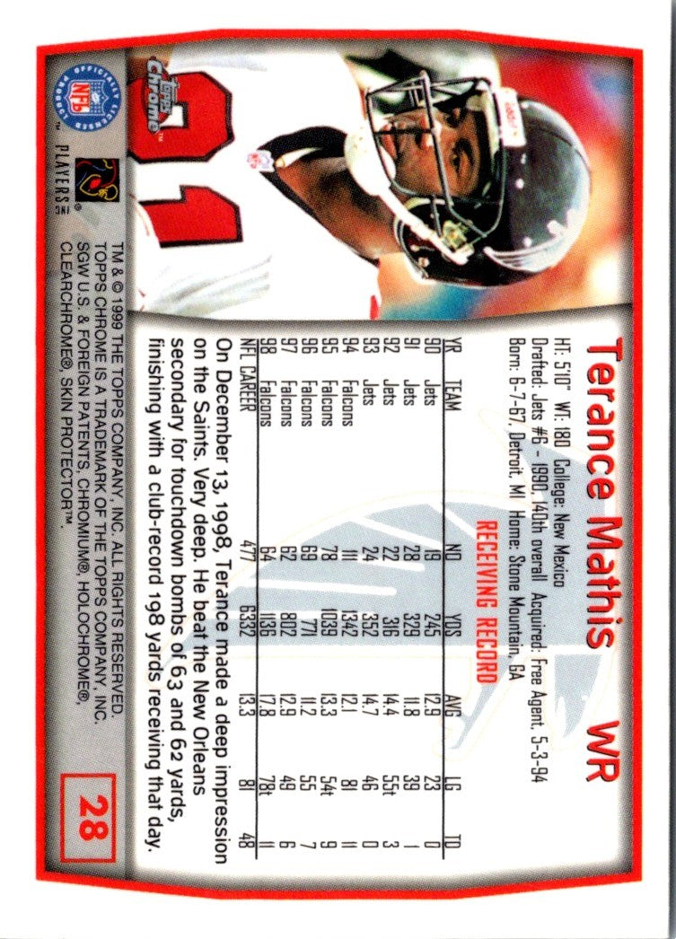 1999 Topps Chrome Terance Mathis