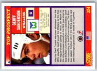 1991 Score American Geoff Sanderson #324 Rookie