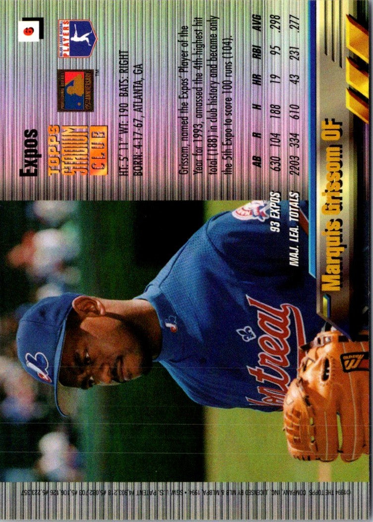 1994 Stadium Club Finest Marquis Grissom