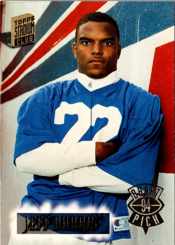 1994 Stadium Club Jeff Burris #204 Rookie