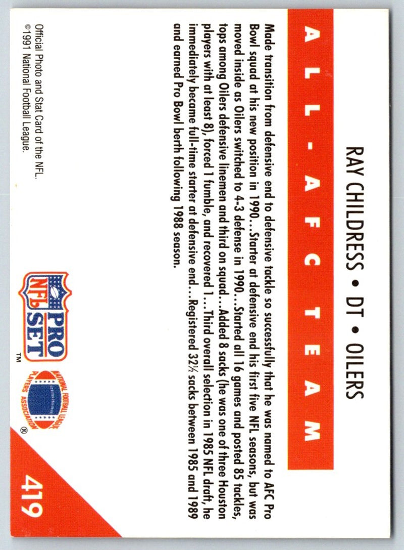 1991 Pro Set Ray Childress