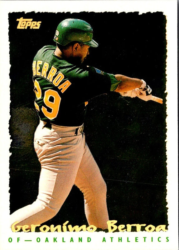 1995 Topps CyberStats (Spectralight) Geronimo Berroa #107
