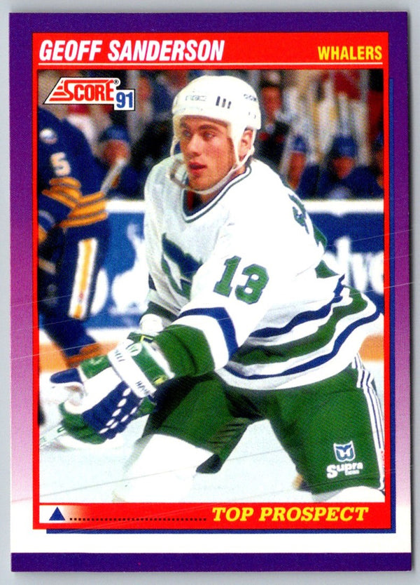 1991 Score American Geoff Sanderson #324 Rookie