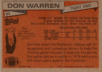 1981 Topps Don Warren #84