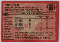 1983 Topps Tim Fox #375