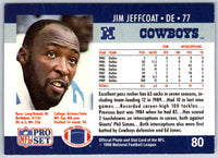 1990 Proset Jim Jeffcoat #80