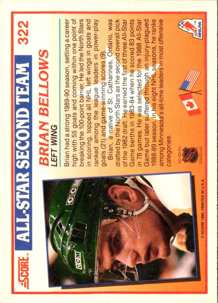 1990 Score Canadian Brian Bellows