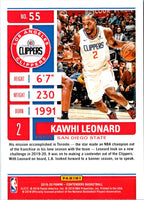 2019 Panini Contenders Kawhi Leonard #55