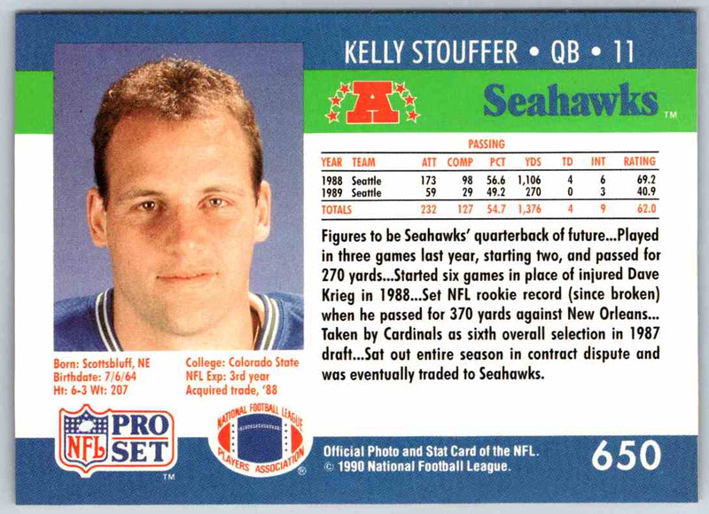 1992 Proset Kelly Stouffer