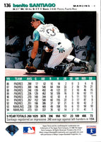 1995 Collector's Choice SE Silver Signature Benito Santiago #136