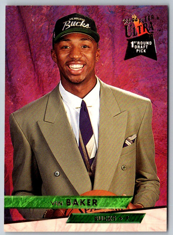1993 Ultra Vin Baker #106 Rookie