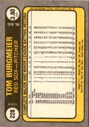 1981 Fleer Tom Burgmeier