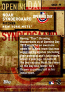2018 Topps MLB Opening Day Noah Syndergaard