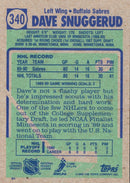 1990 Topps Dave Snuggerud